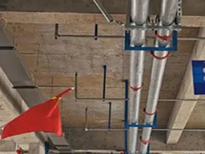 社旗管廊支架的安装方法